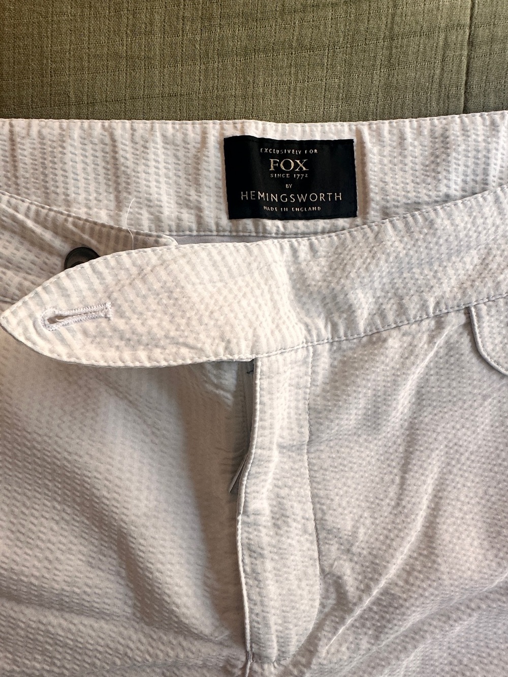 Fox Brothers Seersucker Men’s Swim Trunks - Picture 2 of 2